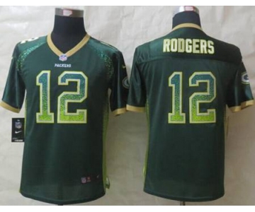 nike youth nfl jerseys green bay packers #12 aaron rodgers green[Elite drift fashion]