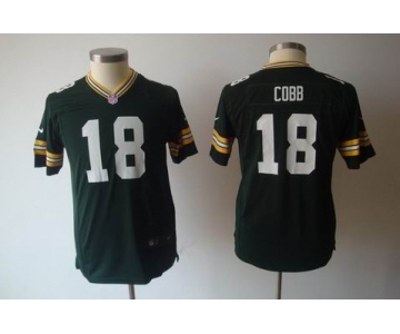 nike youth nfl jerseys green bay packers #18 cobb green[nike]