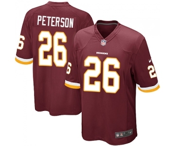 Men's Nike Washington Redskins #26 Adrian Peterson Game Burgundy Red Team Color NFL Jersey
