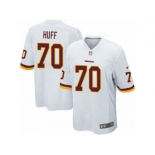 Men's Nike Washington Redskins #70 Sam Huff Game White NFL Jersey