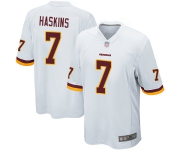 Men's Washington Redskins #7 Dwayne Haskins Game White Football Jersey