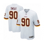 Men's Washington Redskins #90 Montez Sweat Game White Football Jersey