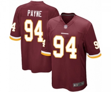 Men's Washington Redskins #94 Da'Ron Payne Game Burgundy Red Team Color Football Jersey