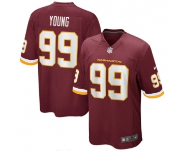 Men's Washington Redskins #99 Chase Young Game Red 2020 New Football Jersey