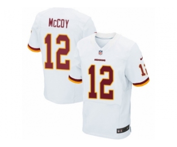 Men's Nike Washington Redskins #12 Colt McCoy Elite White NFL Jersey