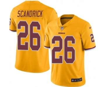 Men's Nike Washington Redskins #26 Orlando Scandrick Elite Gold Rush Vapor Untouchable NFL Jersey