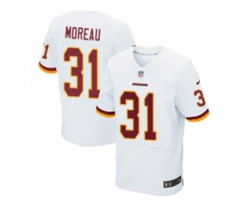 Men's Nike Washington Redskins #31 Fabian Moreau Elite White NFL Jersey