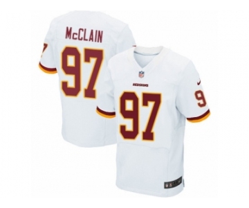 Men's Nike Washington Redskins #97 Terrell McClain Elite White NFL Jersey