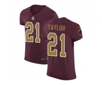 Nike Washington Redskins #21 Sean Taylor Burgundy Red Alternate Men Stitched NFL Vapor Untouchable Elite Jersey