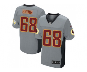 Nike Washington Redskins #68 Russ Grimm Grey Shadow Elite NFL Jersey