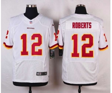 nike nfl jerseys washington redskins #12 roberts white[Elite]