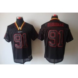 nike nfl jerseys washington redskins #91 kerrigan black[Elite lights out]