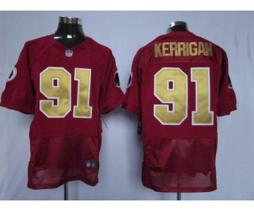 nike nfl jerseys washington redskins #91 kerrigan red(80 anniversary)