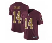 Men Nike Washington Redskins #14 Ryan Grant Burgundy Red Gold Number Alternate 80TH Anniversary Vapor Untouchable Limited Player NFL Jersey