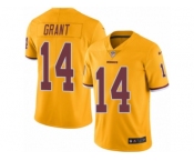 Men Nike Washington Redskins #14 Ryan Grant Limited Gold Rush Vapor Untouchable NFL Jersey