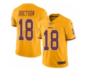 Men Nike Washington Redskins #18 Josh Doctson Limited Gold Rush Vapor Untouchable NFL Jersey
