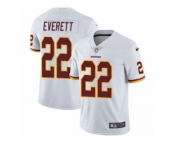 Men Nike Washington Redskins #22 Deshazor Everett White Vapor Untouchable Limited Player NFL Jersey