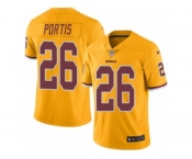 Men Nike Washington Redskins #26 Clinton Portis Limited Gold Rush Vapor Untouchable NFL Jersey