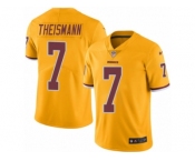 Men Nike Washington Redskins #7 Joe Theismann Limited Gold Rush Vapor Untouchable NFL Jersey