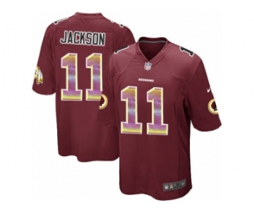 Men's Nike Washington Redskins #11 DeSean Jackson Limited Burgundy Red Strobe NFL Jersey