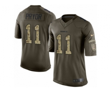 Men's Nike Washington Redskins #11 Terrelle Pryor Limited Green Salute to Service NFL Jersey