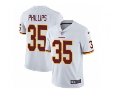 Men's Nike Washington Redskins #35 Dashaun Phillips Vapor Untouchable Limited White NFL Jersey