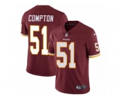 Men's Nike Washington Redskins #51 Will Compton Vapor Untouchable Limited Burgundy Red Team Color NFL Jersey