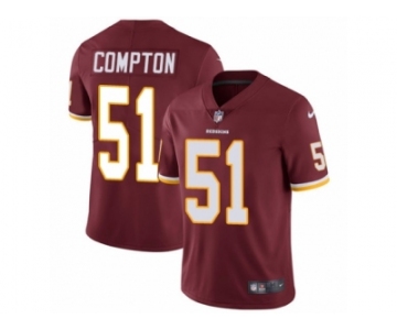 Men's Nike Washington Redskins #51 Will Compton Vapor Untouchable Limited Burgundy Red Team Color NFL Jersey