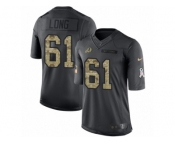 Men's Nike Washington Redskins #61 Spencer Long Limited Black 2016 Salute to Service NFL Jersey