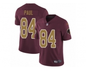 Men's Nike Washington Redskins #84 Niles Paul Vapor Untouchable Limited Burgundy Red Gold Number Alternate 80TH Anniversary NFL Jersey