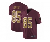 Men's Nike Washington Redskins #85 Vernon Davis Vapor Untouchable Limited Burgundy Red Gold Number Alternate 80TH Anniversary NFL Jersey Men's Nike Washington Redskins #85 Vernon Davis Vapor Untouchable Limited Burgundy Red Gold Number Alternate 80TH Anniversary NFL Jersey
