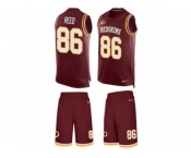 Men's Nike Washington Redskins #86 Jordan Reed Limited Burgundy Red Tank Top Suit NFL Jersey Men's Nike Washington Redskins #86 Jordan Reed Limited Burgundy Red Tank Top Suit NFL Jersey