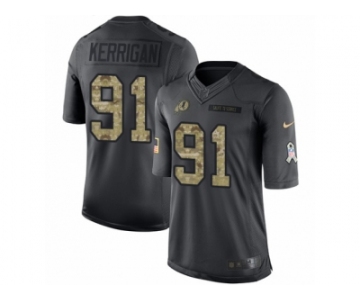 Men's Nike Washington Redskins #91 Ryan Kerrigan Limited Black 2016 Salute to Service NFL Jersey