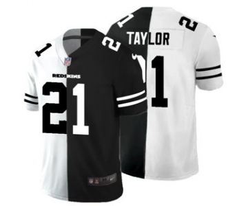 Men's Washington Football Team #21 Sean Taylor Black V White Peace Split Vapor Untouchable Limited Football Jersey