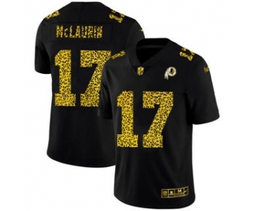 Men's Washington Redskins #17 Terry McLaurin Black Leopard Print Fashion Vapor Limited Football Jersey