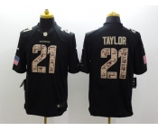 nike nfl jerseys washington redskins #21 taylor black[salute to service limited]