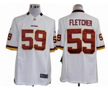 nike nfl jerseys washington redskins #59 fletcher white[nike limited]