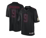 nike nfl jerseys washington redskins #9 jurgensen black[nike impact limited]