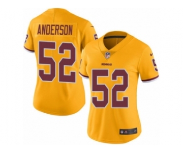 Women Nike Washington Redskins #52 Ryan Anderson Limited Gold Rush Vapor Untouchable NFL Jersey