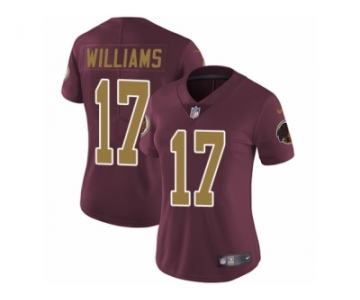 Women's Nike Washington Redskins #17 Doug Williams Vapor Untouchable Limited Burgundy Red Gold Number Alternate 80TH Anniversary NFL Jersey