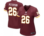 Women's Nike Washington Redskins #26 Adrian Peterson Game Burgundy Red Team Color NFL Jersey