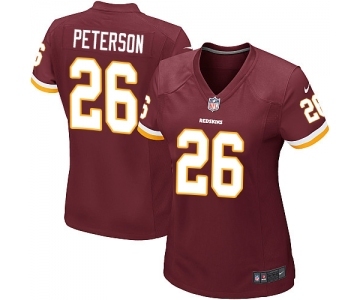 Women's Nike Washington Redskins #26 Adrian Peterson Game Burgundy Red Team Color NFL Jersey