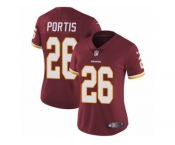 Women's Nike Washington Redskins #26 Clinton Portis Vapor Untouchable Limited Burgundy Red Team Color NFL Jersey