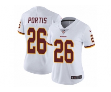 Women's Nike Washington Redskins #26 Clinton Portis Vapor Untouchable Limited White NFL Jersey