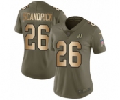 Women's Nike Washington Redskins #26 Orlando Scandrick Limited Olive Gold 2017 Salute to Service NFL Jersey