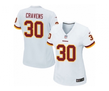 Women's Nike Washington Redskins #30 Su'a Cravens Game White NFL Jersey
