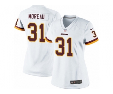 Women's Nike Washington Redskins #31 Fabian Moreau Limited White NFL Jersey