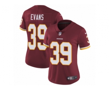 Women's Nike Washington Redskins #39 Josh Evans Burgundy Red Team Color Vapor Untouchable Limited Player NFL Jersey