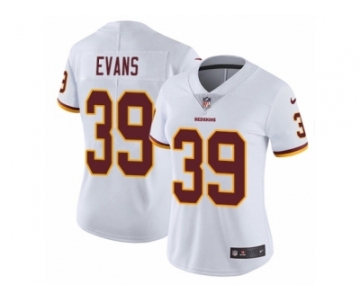 Women's Nike Washington Redskins #39 Josh Evans White Vapor Untouchable Limited Player NFL Jersey