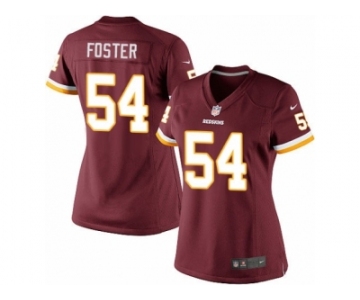 Women's Nike Washington Redskins #54 Mason Foster Limited Burgundy Red Team Color NFL Jersey